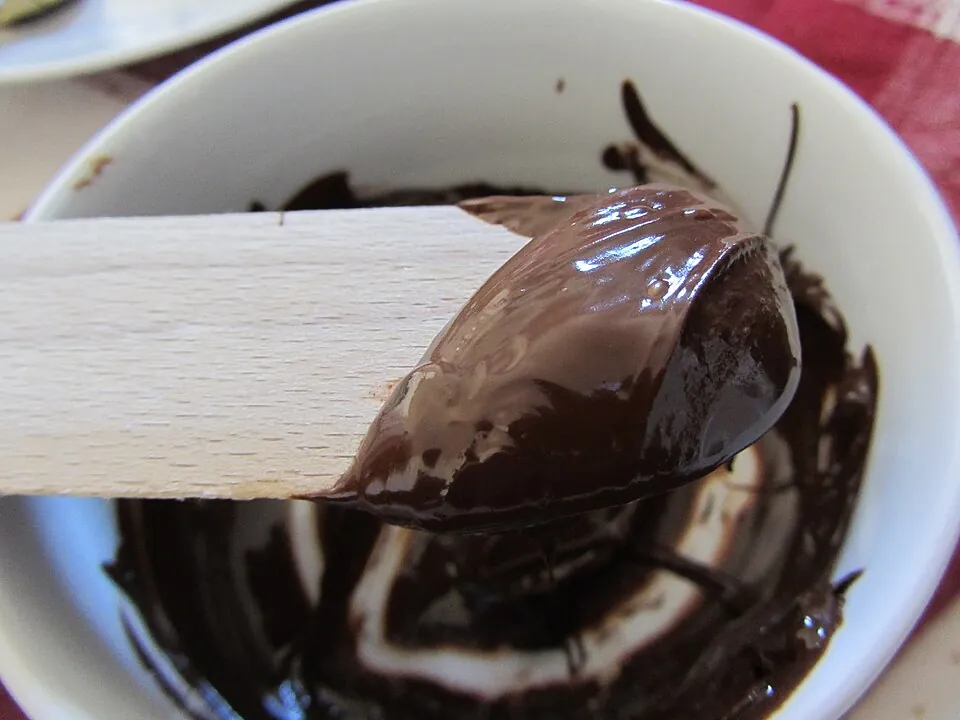溶かしたチョコ