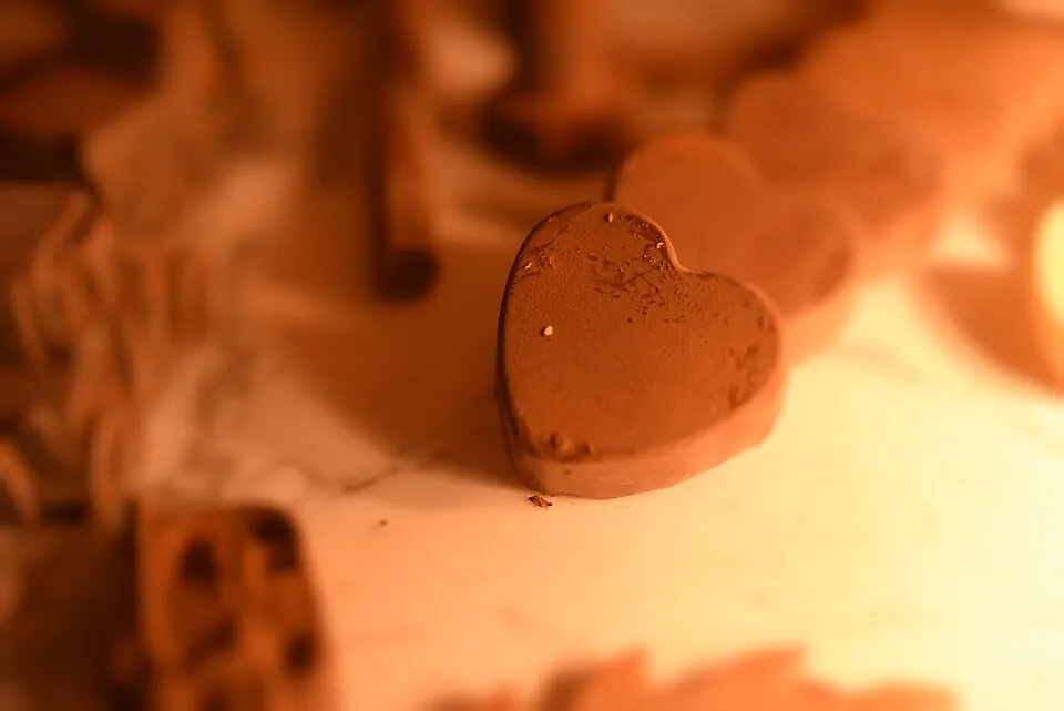 ハート形のチョコ